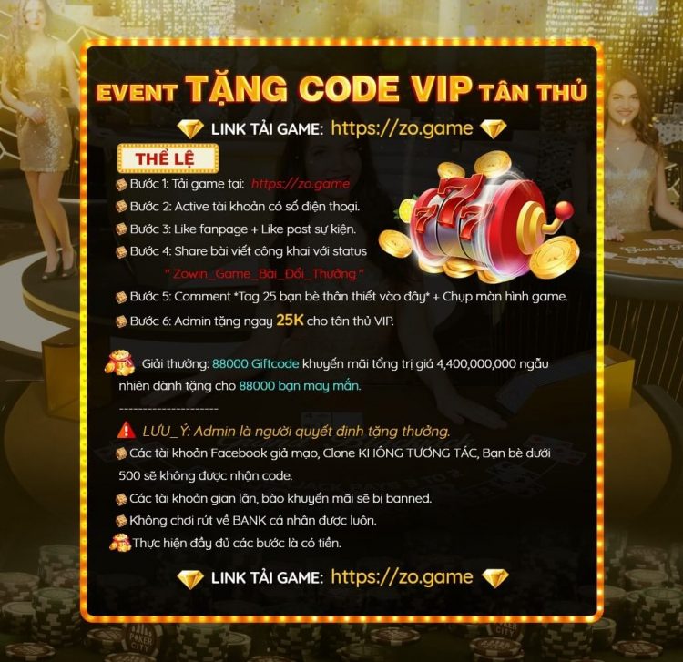 Giftcode Zowin là gì? Cách nhận Code Zo.win tân thủ ra sao? Trong năm 2022 Zowin có Code nào mới? Hãy khám phá cùng kênh Đổi Thưởng Hot!