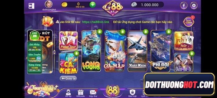 Gamvip G88 là gì? Tải gamvip phiên bản mới có gì hay? Ưu nhược điểm của cổng game quốc tế này? Tải gamvip G88 iOS ở đâu uy tín? Cùng Đổi Thưởng Hot giải đáp!