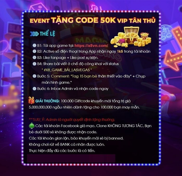 Cách nhận Giftcode X8 Club như thế nào? Giá trị có lớn không? Game bài X8 Club liệu có phát hành Code thường xuyên? Hãy tìm câu trả lời cùng kênh Đổi Thưởng Hot