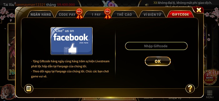 Chia sẻ cách nhận Vip Giftcode X8 Club trị giá 50k - 200k