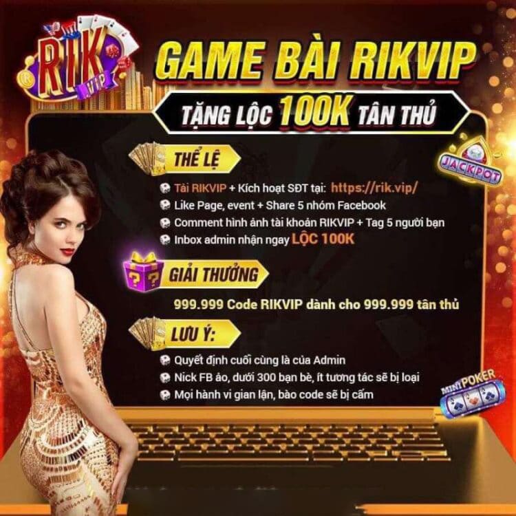 Cách nhận Code Rikvip như thế nào? Giftcode Rikvip đầu năm 2022 có chuong trình gì? Tặng anh em mã code rikvip trong bài viết này. Hãy đọc kĩ!