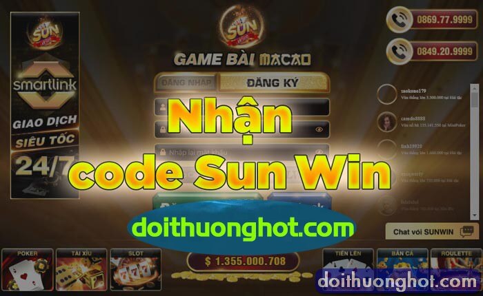 Code tài xỉu sunwin là gì? cách nhận code sunwin như thế nào? Cách nhập gift code sunwin đúng cách ra sao? Hãy tìm hiểu kĩ cùng kênh Đổi Thưởng Hot.