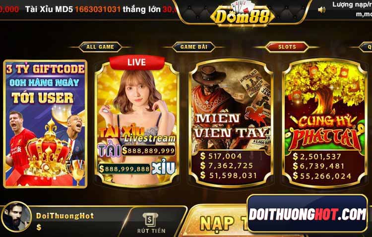 Dom88 club game bài đổi thưởng liệu còn ai chơi? cách tải Dom88 thế nào? Dom 88 tài xỉu có hình thức livestream không? Cùng Đổi Thưởng Hot phân tích chi tiết!