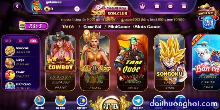 Son Club là gì? Cổng game Son88 Club có những trò gì hay? Son Clubs có những khuyến mãi nào nổi bật? Hãy cùng tìm hiểu với kênh review game Đổi Thưởng Hot!