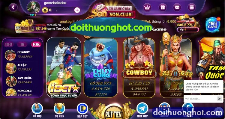 Son Club là gì? Cổng game Son88 Club có những trò gì hay? Son Clubs có những khuyến mãi nào nổi bật? Hãy cùng tìm hiểu với kênh review game Đổi Thưởng Hot!