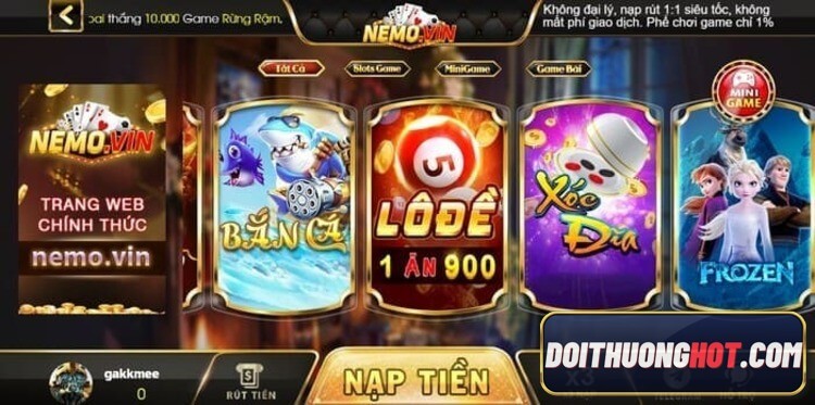 Nemo vin web là game gì? Link tải nemo.vin apk ở đâu? Thông tin nemo vin sập có đúng không? Hãy đọc hết bài viết của Đổi Thưởng Hot bạn sẽ có câu trả lời!