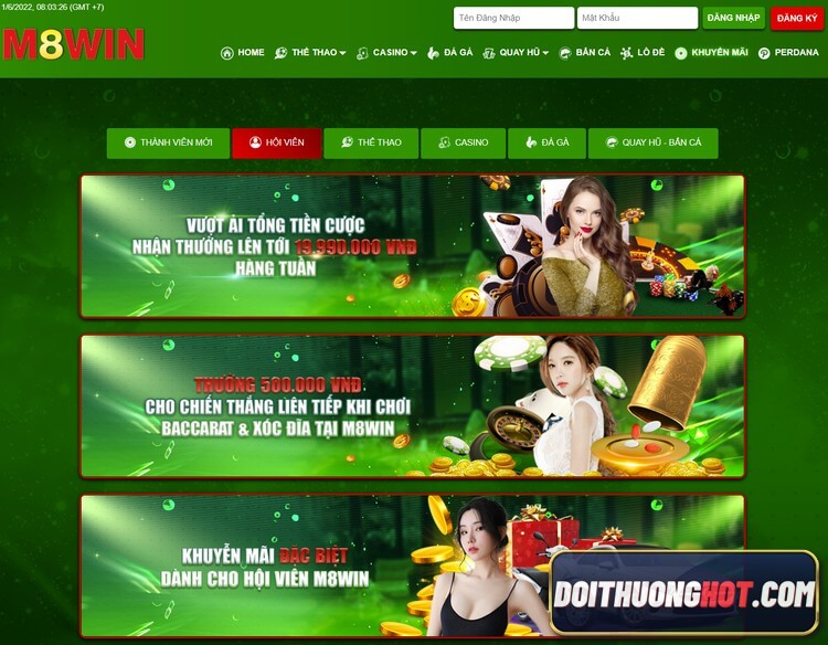 Hội viên m8win có những ưu đãi gì? Link đăng nhập m8win mobile ở đâu? m8winwin và m8winvip có khác gì nhau? Hãy đọc hết bài viết của Đổi Thưởng Hot để được rõ!