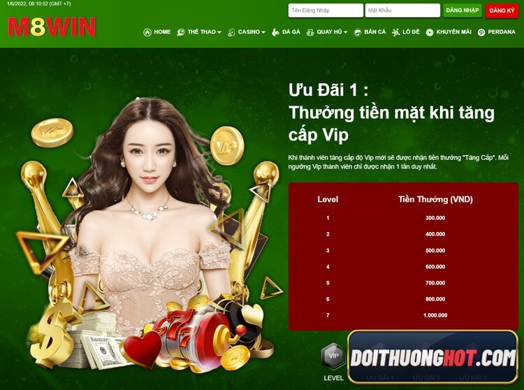 Hội viên m8win có những ưu đãi gì? Link đăng nhập m8win mobile ở đâu? m8winwin và m8winvip có khác gì nhau? Hãy đọc hết bài viết của Đổi Thưởng Hot để được rõ!