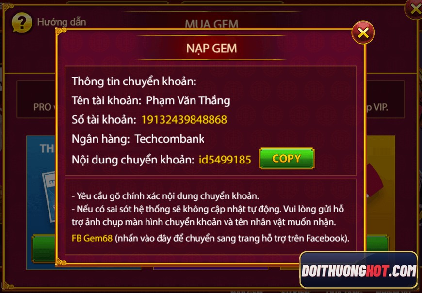 Cổng game bài Phát Lộc Gem86 .Net hiện đang nổi lên là nhà cái cực kì uy tín. Cùng Đổi Thưởng Hot đánh giá Gem86 Info và Event phát Code Gem86 "khủng" cỡ nào?