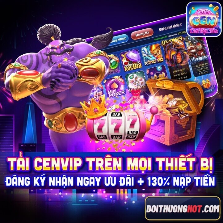 Cenvip là cổng game bài mới chuyển thể từ Benvip. Cùng kênh Đổi Thưởng Hot đánh giá và tìm link tải cenvip.vin apk mới nhất.