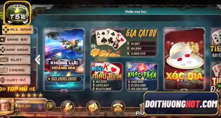 T52 Club đang nổi lên là nhà cái hay nhất hiện nay. Vậy cổng game T52 có những gì? game bài T52 liệu có cạnh tranh được trên thị trường? Hãy cùng phân tích!