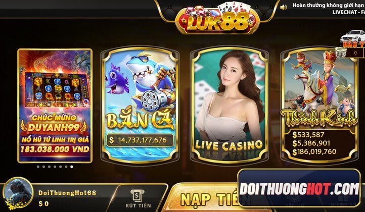 Luk88 Club là cổng game bài mới nổi tốt nhất hiện nay. Cùng kênh Đổi Thưởng Hot tải Luk88 Vn và đánh giá chi tiết nhà cái Luk88 Vin đầy tiềm năng này.