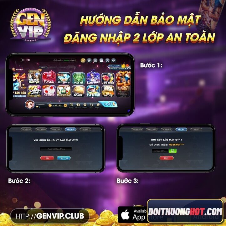 GenVip là tên thương hiệu mới của nhà cái BigVip. Liệu sự thay đổi này có giúp game bài GenVip phát triển? Cùng Đổi Thưởng Hot đánh giá chi tiết nhà cái này!