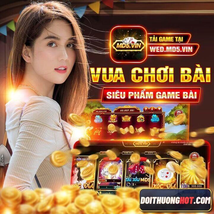 Tài xỉu Md5 Vin đang là cổng game bài rất Hot tại Việt Nam. Cùng Đổi Thưởng Hot tìm hiểu xem game Md5 online có gì? Việc giải mã Md5 tài xỉu có dễ như lời đồn?