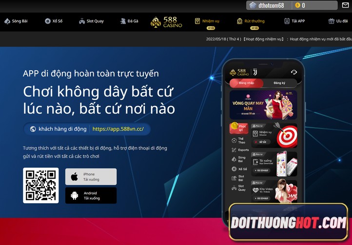 588 Casino là gì? Liệu có phải cùng với 588Lucky là một? 588Casino có lừa đảo không? Cùng kênh Đổi Thưởng Hot đánh giá chi tiết nhà cái 588 Lucky này.