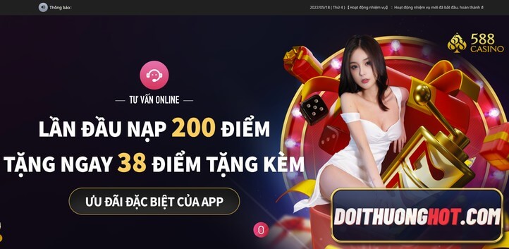 588 Casino là gì? Liệu có phải cùng với 588Lucky là một? 588Casino có lừa đảo không? Cùng kênh Đổi Thưởng Hot đánh giá chi tiết nhà cái 588 Lucky này.