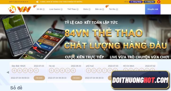 Nhà cái 84vn Casino là một trong những nhà cái cá cược trực tuyến đang được khá nhiều người chơi yêu thích và lựa chọn tin dùng. Hãy cùng tìm hiểu chi tiết!