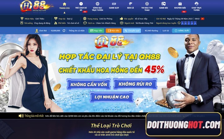 Game QH88 là gì? QH88 đăng nhập ra sao? link tải app QH88 ở đâu? Khuyến mãi QH88 tặng 100k là có thật? Hãy cùng kênh Đổi Thưởng Hot tìm hiểu sự thật!