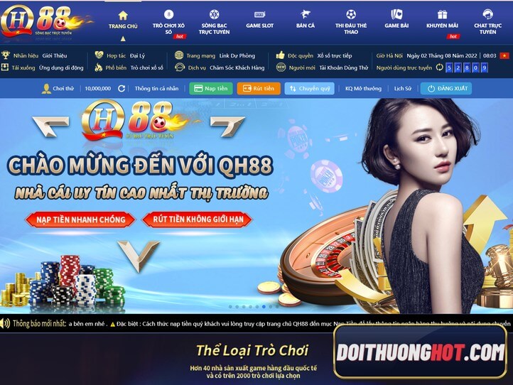 Game QH88 là gì? QH88 đăng nhập ra sao? link tải app QH88 ở đâu? Khuyến mãi QH88 tặng 100k là có thật? Hãy cùng kênh Đổi Thưởng Hot tìm hiểu sự thật!