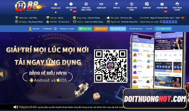 Game QH88 là gì? QH88 đăng nhập ra sao? link tải app QH88 ở đâu? Khuyến mãi QH88 tặng 100k là có thật? Hãy cùng kênh Đổi Thưởng Hot tìm hiểu sự thật!