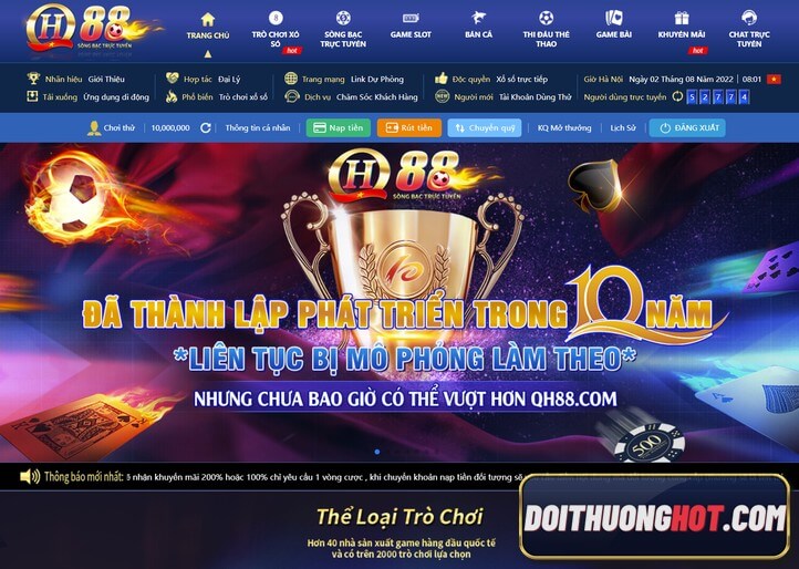 Game QH88 là gì? QH88 đăng nhập ra sao? link tải app QH88 ở đâu? Khuyến mãi QH88 tặng 100k là có thật? Hãy cùng kênh Đổi Thưởng Hot tìm hiểu sự thật!