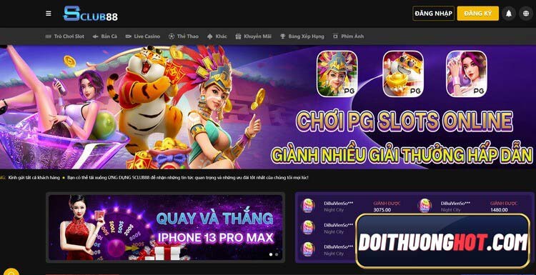 Sclub88 là nhà cái casino đang được nhiều người tìm kiếm. Chắc hẳn giải thưởng đang rất cao. Cùng kênh ĐỔi Thưởng Hot tìm hiểu và tải về Sclub88 Apk !