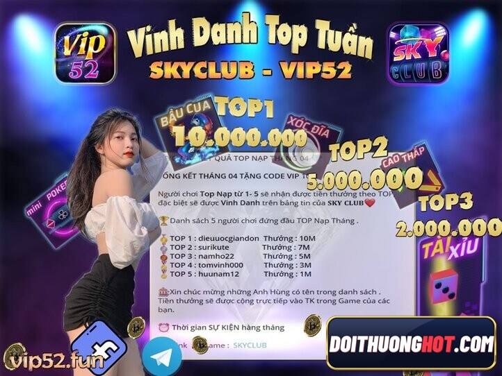 Skyclub Top là cổng game bài xanh chín tốt nhất hiện nay. Vậy game Skyclub có gì? cách nạp tiền Skyclub ra sao? Hãy cùng kênh Đổi Thưởng Hot đánh giá chi tiết.