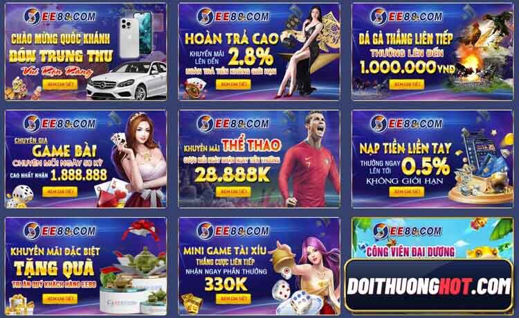 EE88 club là một sân chơi đẳng cấp quốc tế. Cùng Đổi Thưởng Hot tìm hiểu EE88 là gì? cách chơi EE88 ra sao? tải EE88 ở đâu? Và sự kiện EE88 tặng 100k thế nào?