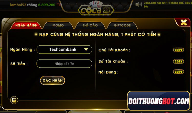 Coca Club - cổng game đánh bài đổi thưởng mà nhiều anh em quan tâm. Cùng kênh Đổi Thưởng Hot đánh giá chi tiết nhà cái này và xem cocaclub có gì hay nhé!