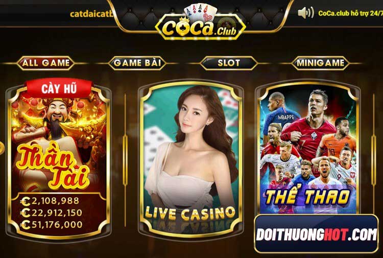 Coca Club - cổng game đánh bài đổi thưởng mà nhiều anh em quan tâm. Cùng kênh Đổi Thưởng Hot đánh giá chi tiết nhà cái này và xem cocaclub có gì hay nhé!