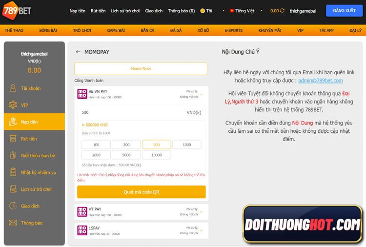 789Bet vip là nhà cái bóng đá cực Hot hiện nay. Cùng Đổi Thưởng Hot đánh giá và tìm link 789Bet Asia mới nhất và cách 789bet.com đăng nhập thế nào!