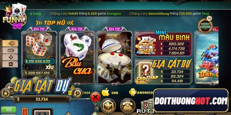 Funvip88 là cổng game bài giải trí ăn tiền khá hay hiện nay. Cùng Đổi Thưởng Hot tìm hiểu xem funvip88 đổi thưởng có gì? funvip88 đá gà có hay như đồn thổi?