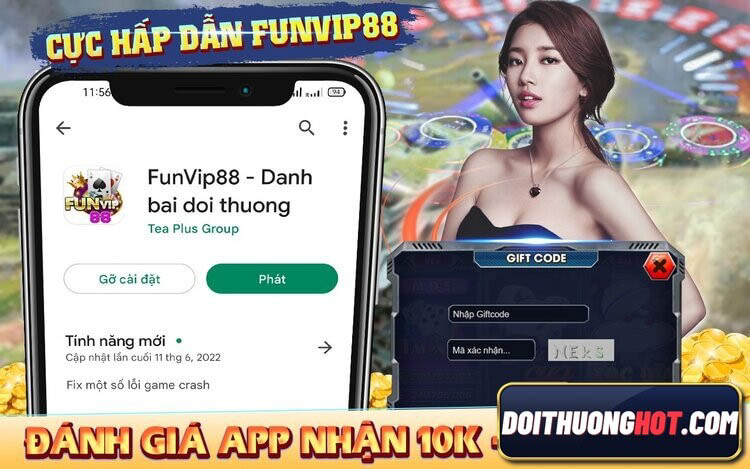 Funvip88 là cổng game bài giải trí ăn tiền khá hay hiện nay. Cùng Đổi Thưởng Hot tìm hiểu xem funvip88 đổi thưởng có gì? funvip88 đá gà có hay như đồn thổi?