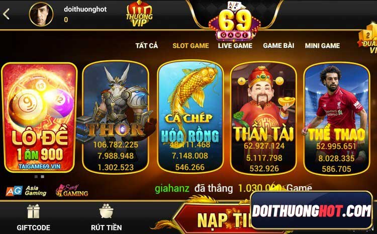 Game69 có uy tín không? Game 69 đổi thưởng liệu có xanh chín? Đồ họa 69 gaming có làm bạn thỏa mãn? Cùng Đổi Thưởng Hot đánh giá chi tiết nhé