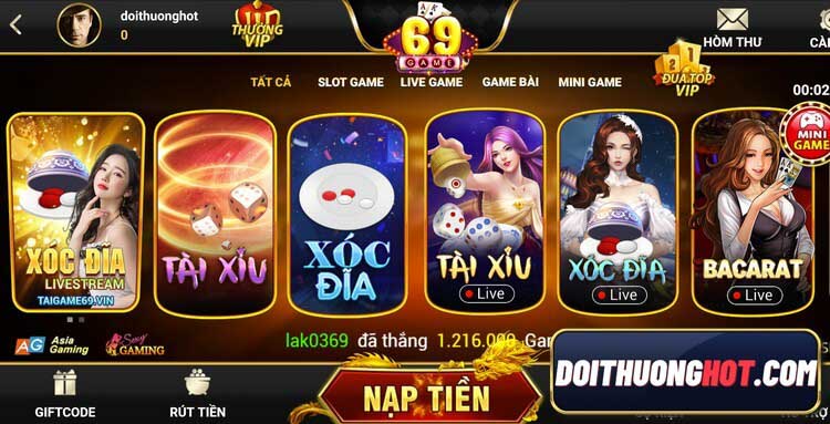 Game69 có uy tín không? Game 69 đổi thưởng liệu có xanh chín? Đồ họa 69 gaming có làm bạn thỏa mãn? Cùng Đổi Thưởng Hot đánh giá chi tiết nhé