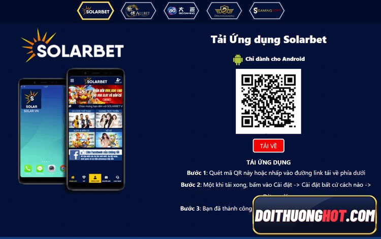 SolarBet là nhà cái bóng đá được nhiều người yêu thích. Vậy SolarBet có gì? Link tải SolarBet ở đâu? Solbet77 có khuyến mãi gì hấp dẫn? Hãy cùng làm rõ!