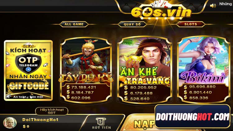 60s Vin là cổng game bài mới ra mắt có nhiều nét tương đồng với cổng game Go88. Liệu nhà cái 60s Vin sẽ có khuyến mãi gì? Link tải ở đâu? Hãy cùng phân tích!