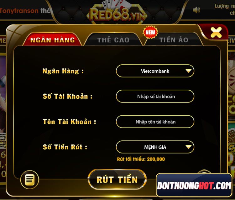 Game bài Red68 Vin là cổng game mới ra mắt với nhiều tính năng khá thú vị. Cùng kênh Đổi Thưởng Hot đánh giá chi tiết và tìm link tải red68 Apk mới nhất nhé!