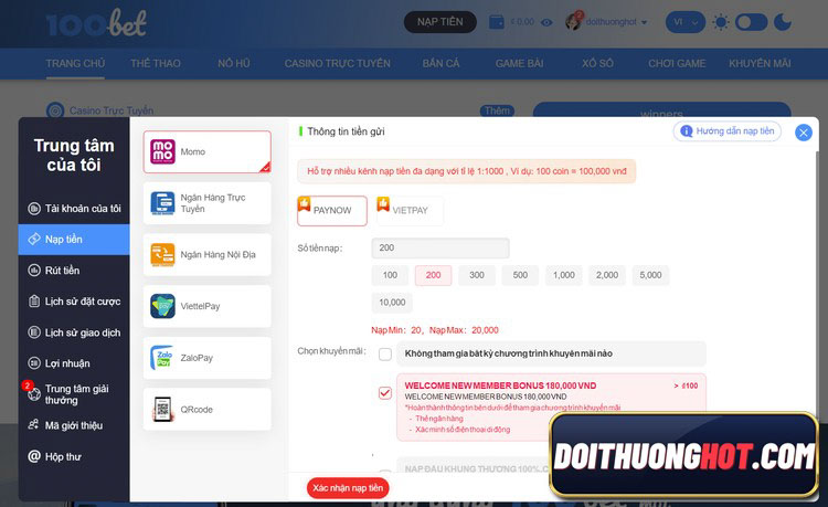 100bet là gì? 100bet casino có lừa đảo không? Mùa WC sắp tới liệu 100bet bóng đá có đủ kèo các trận? Hãy cùng kênh Đổi Thưởng Hot làm rõ những điều này!