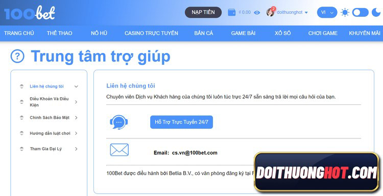 100bet là gì? 100bet casino có lừa đảo không? Mùa WC sắp tới liệu 100bet bóng đá có đủ kèo các trận? Hãy cùng kênh Đổi Thưởng Hot làm rõ những điều này!