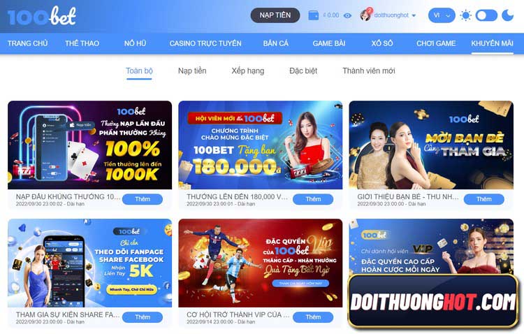 100bet là gì? 100bet casino có lừa đảo không? Mùa WC sắp tới liệu 100bet bóng đá có đủ kèo các trận? Hãy cùng kênh Đổi Thưởng Hot làm rõ những điều này!