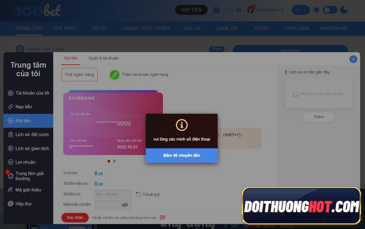 100bet là gì? 100bet casino có lừa đảo không? Mùa WC sắp tới liệu 100bet bóng đá có đủ kèo các trận? Hãy cùng kênh Đổi Thưởng Hot làm rõ những điều này!