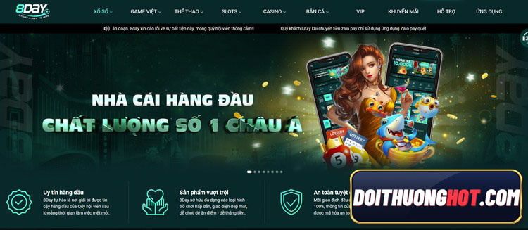 8day bet là nhà cái bóng đá khá nổi tiếng hiện nay. Cùng kênh Đổi Thưởng Hot đánh giá 8dayvn & tìm link tải 8day mới nhất. Liệu tải game 8day có dễ dàng? 