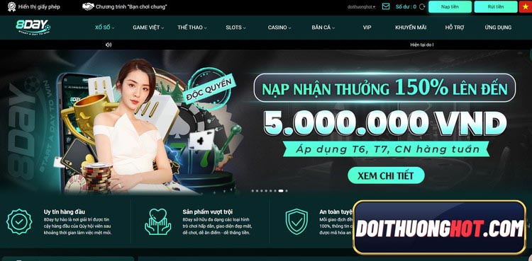 8day bet là nhà cái bóng đá khá nổi tiếng hiện nay. Cùng kênh Đổi Thưởng Hot đánh giá 8dayvn & tìm link tải 8day mới nhất. Liệu tải game 8day có dễ dàng? 