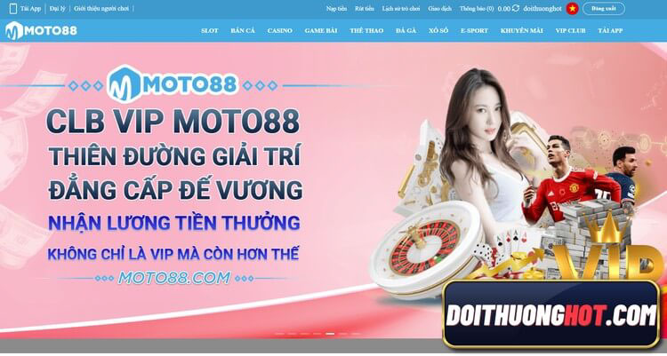 Moto88 sòng bài trực tuyến là nhà cái bóng đá khá uy tín hiện nay. Cùng Đổi Thưởng Hot đánh giá game Moto880 - Moto888 xem có gì? Link tải mới nhất ở đâu?