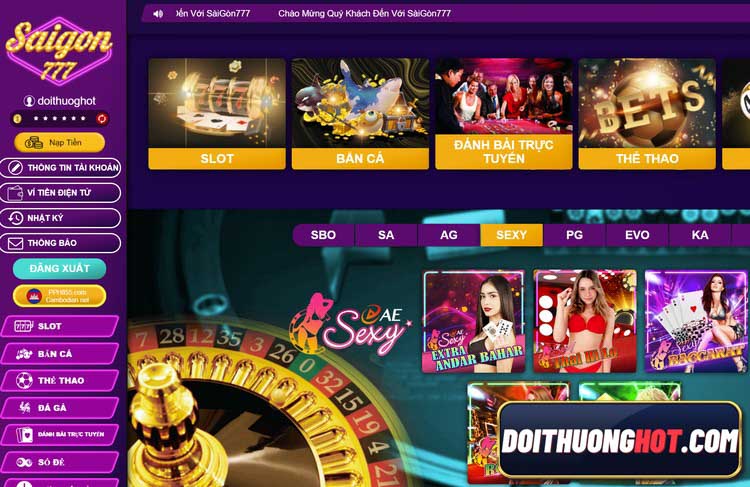 Nhà cái Saigon777 có trụ sở đặt tại q7 saigon, với những game 777 slot đình đám đang gây sốt giới trẻ Sài Thành. Vậy Saigon77 có gì hay? Hãy cùng khám phá!