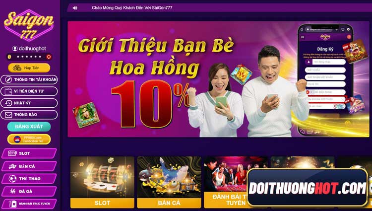 Nhà cái Saigon777 có trụ sở đặt tại q7 saigon, với những game 777 slot đang gây sốt giới trẻ Sài Thành. Vậy Saigon77 có gì hay? Hãy cùng khám phá!