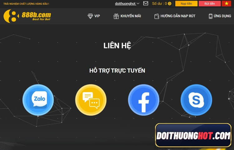 888B online là nhà cái nổi tiếng là uy tín hiện nay. Cùng Đổi Thưởng Hot đánh giá chi tiết nhacai 888b - 888bet và tìm link vào 888b - b888bet mới nhất 