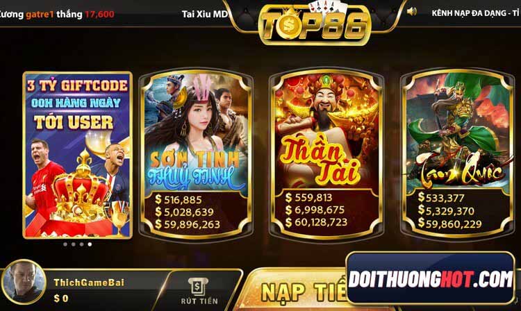 Top86 là cổng game bài có khá nhiều trò chơi mới lạ. Cùng kênh Đổi Thưởng Hot đánh giá chi tiết Top86 Fun xem có gì? Link ttải op 86 club ở đâu uy tín?