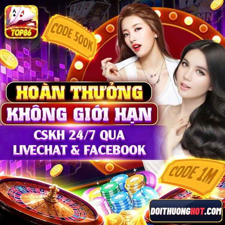 Top86 là cổng game bài có khá nhiều trò chơi mới lạ. Cùng kênh Đổi Thưởng Hot đánh giá chi tiết Top86 Fun xem có gì? Link ttải op 86 club ở đâu uy tín?